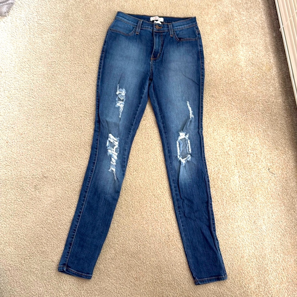 VIBRANT destroyed skinny denim
